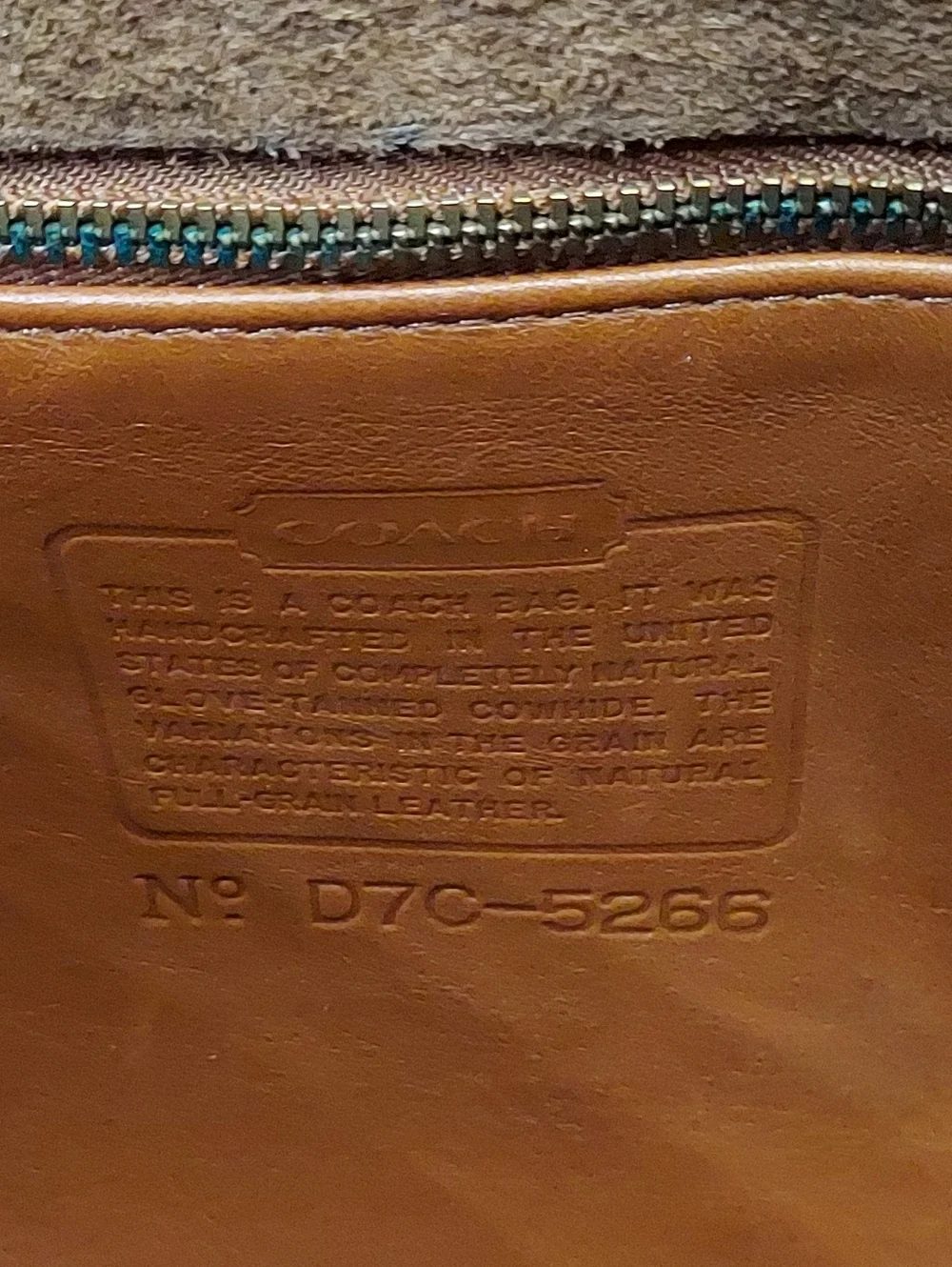 Coach Beekman Vintage Brown Leather Laptop Briefcase with Brass Hardware No 5266 - Picture 5 of 6
